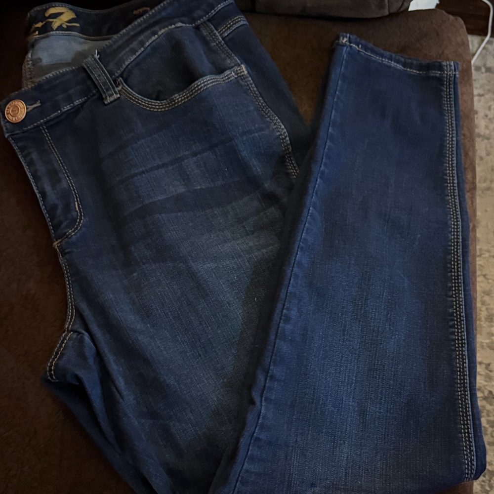 Seven7- Dark Wash Skinny Jeans